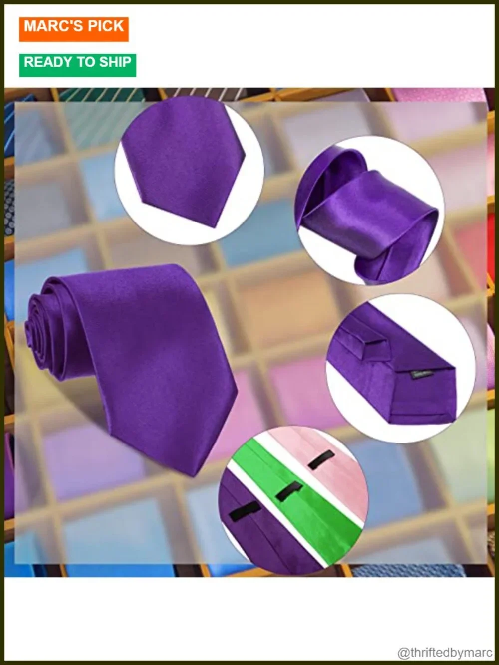 40 Piece Solid Color Necktie Set - Satin Silk Ties for Formal Business & Casual